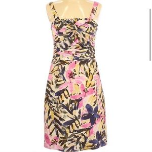 NWT Banana Republic Floral Silk Dress Sz 2